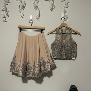 2 Piece Formal Skirt And Top Set